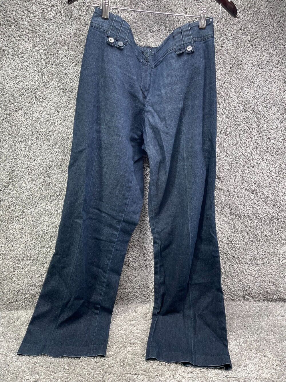 Focus 2000 Womens Bootcut Jeans Blue Size 10 Denim Stretch High Rise Dark Wash